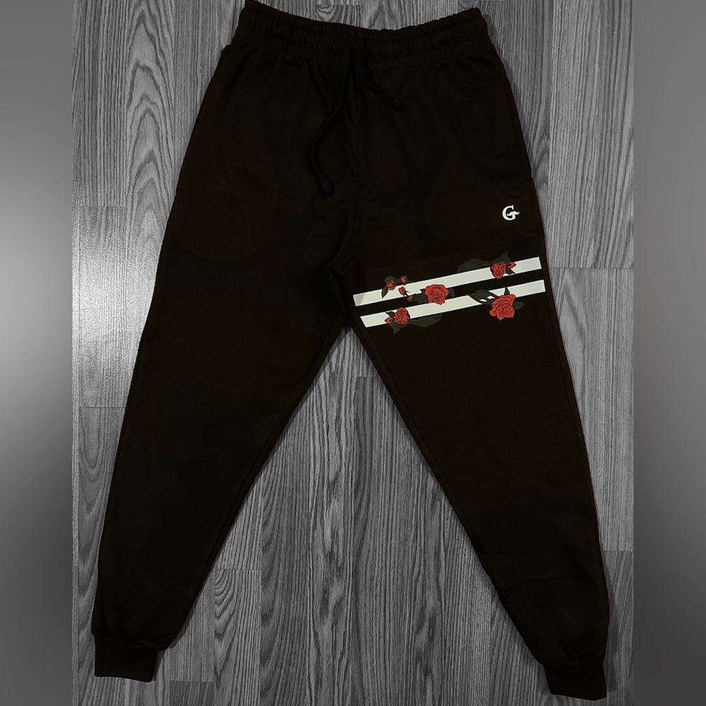 Rose Vine Black Gentleman Apparels Sweatpants